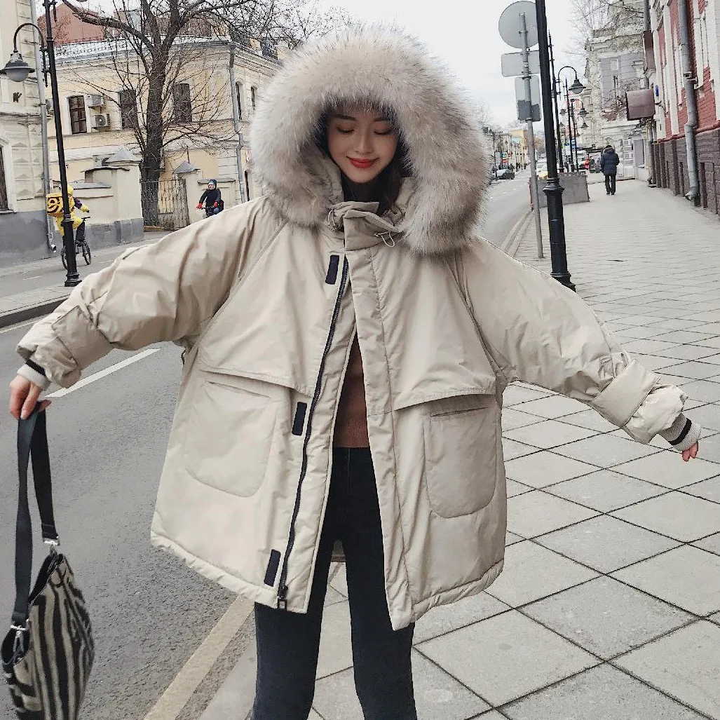 Photo Shoot CHIC Solid Color Short Loose-Fit BF Laziness Hooded Large Fur Collar Deconstructable Short-height Workwear Cotton-pa
Photo Shoot CHIC Solid Color Short Loose-Fit BF Laziness Hooded Large Fur Collar Deconstructable Short-height Workwear Cotton-pa