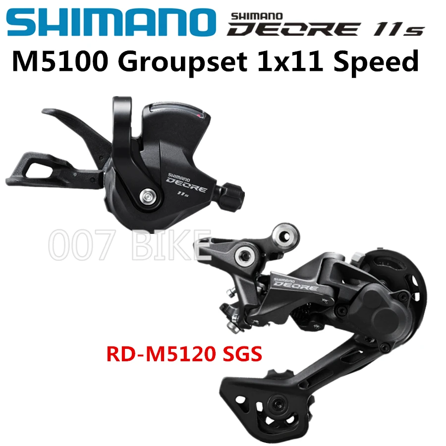 SHIMANO DEORE M5100 Groupset SL M5100 SHIFT LEVER + RD M5100 REAR DERAILLEUR MTB DEORE 11-SPEED SL+RD M5100 Groupset