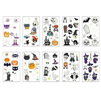 10 Sheets Luminous Tattoo Pastes Halloween Cartoon Tattoo Stickers Body Decals for Party Carnival
10 Sheets Luminous Tattoo Pastes Halloween Cartoon Tattoo Stickers Body Decals for Party Carnival
