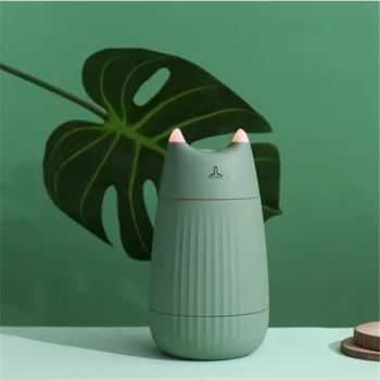 

200ML Air Humidifier Cat Shape Diffuser Mini Portable Humidifier USB Aromatherapy Atomizer Car Purifier Home Mist Maker Fogger