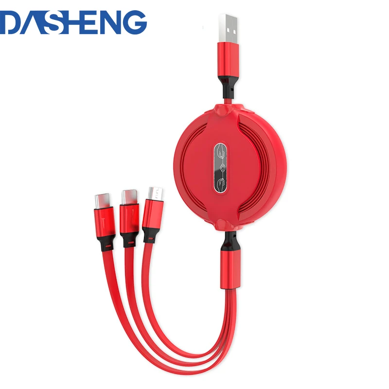 3 in 1 Micro USB Retractable Cable for iPhone X 8 7 6 Type C 8 Pin Cross Design 110cm for Xiaomi Huawei
3 in 1 Micro USB Retractable Cable for iPhone X 8 7 6 Type C 8 Pin Cross Design 110cm for Xiaomi Huawei