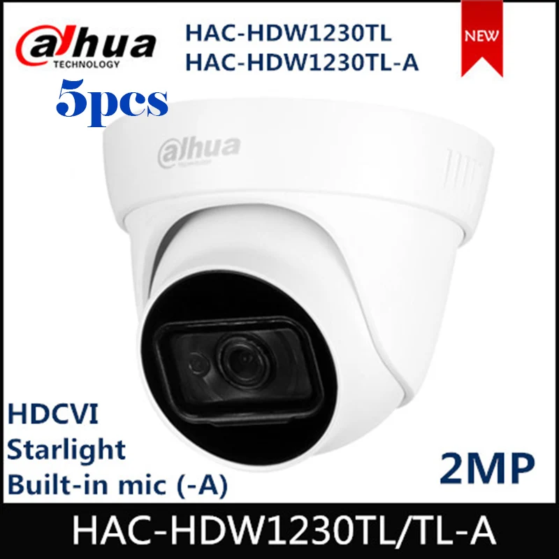 Камера видеонаблюдения Dahua HDCVI 2 МП Starlight CVI CVBS AHD TVI переключаемый светодиодный ИК