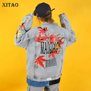 XITAO 2020 Spring New Denim Jacket Maple Leaf Print Loose Plus Size Coats and Jackets Women Leisure Trend Women Tops DMY3537
XITAO 2020 Spring New Denim Jacket Maple Leaf Print Loose Plus Size Coats and Jackets Women Leisure Trend Women Tops DMY3537