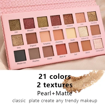 HUDAMOJI Eyeshadow Makeup Palette 21Color Make Up Waterproof Pearlescent Matte Shimmer Eye Shadow Pigment Palette Cosmetics Sets
HUDAMOJI Eyeshadow Makeup Palette 21Color Make Up Waterproof Pearlescent Matte Shimmer Eye Shadow Pigment Palette Cosmetics Sets