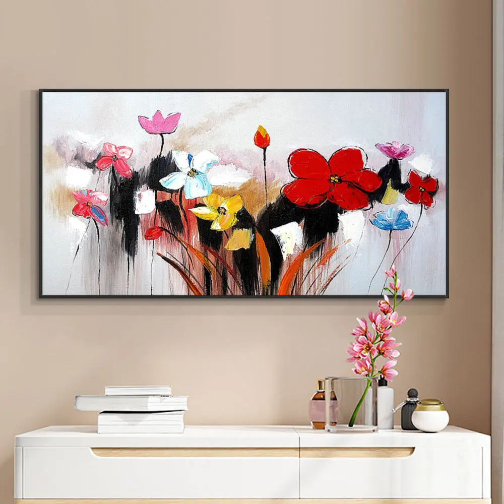 Abstract Colorful Flowers 100% Hand Painted Oil Painting On Canvas Thick Knife Red Flower Painting Wall Art For Home Decoration
Abstract Colorful Flowers 100% Hand Painted Oil Painting On Canvas Thick Knife Red Flower Painting Wall Art For Home Decoration