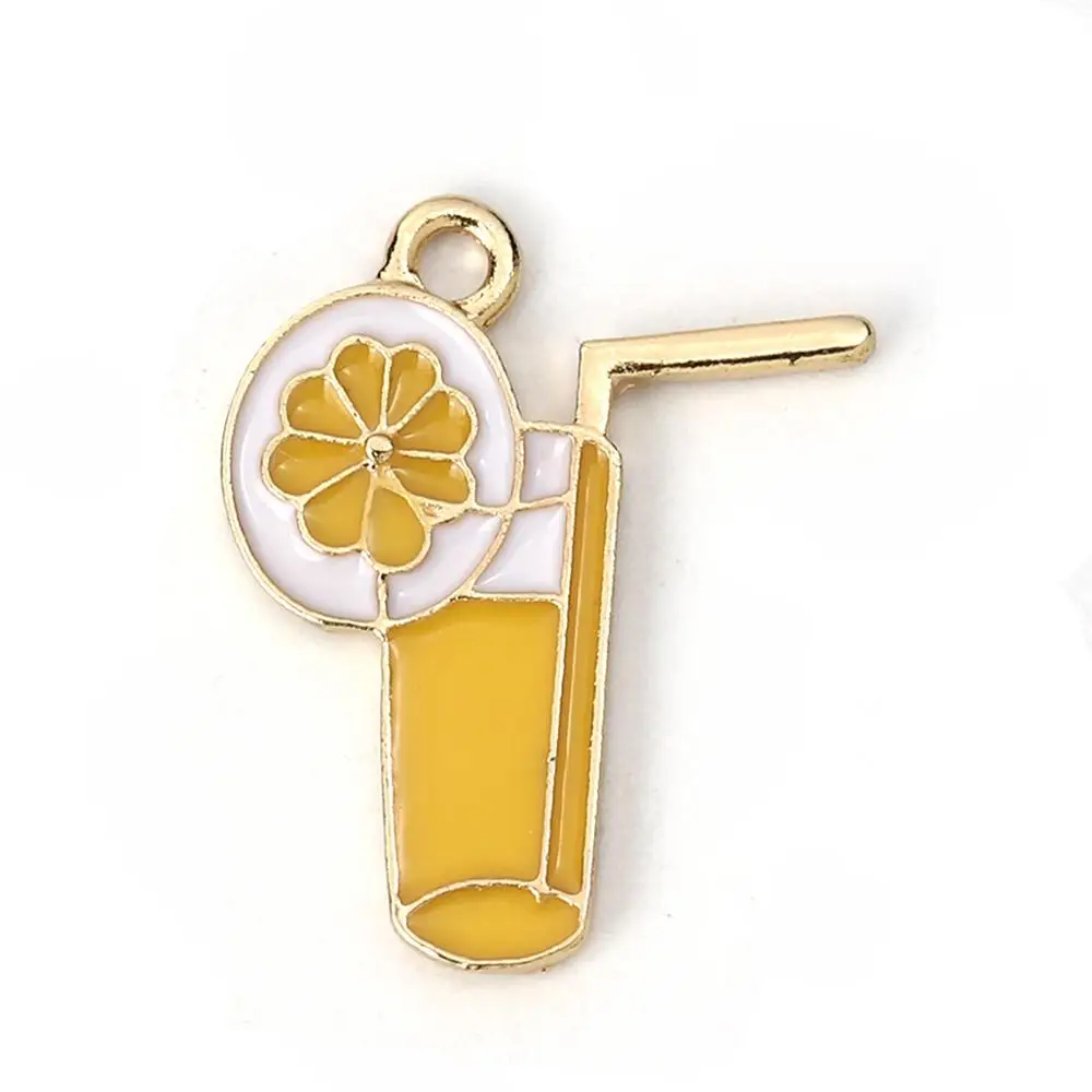 DoreenBeads Fashion Zinc Based Alloy Pendant Charms Cup Gold Metal Yellow Lemon Slice Enamel DIY Jewelry 25mm x 20mm, 2 PCs
DoreenBeads Fashion Zinc Based Alloy Pendant Charms Cup Gold Metal Yellow Lemon Slice Enamel DIY Jewelry 25mm x 20mm, 2 PCs