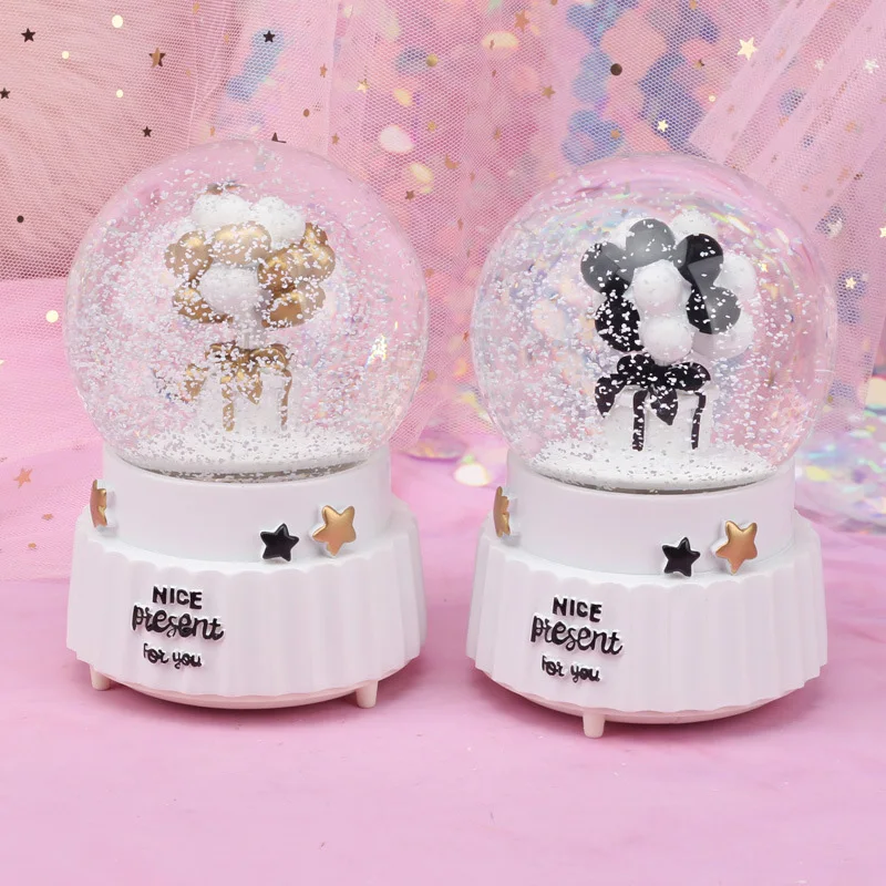 Creative Balloon Snow Globe Crystal Ball Rotating Music Box Christmas Decoration For Home Home Decoration Accssories
Creative Balloon Snow Globe Crystal Ball Rotating Music Box Christmas Decoration For Home Home Decoration Accssories