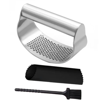 Garlic Presser Multi-function Stainless Steel Manual Curved Garlic Grinding Slicer Chopper Cooking Gadgets Tool
Garlic Presser Multi-function Stainless Steel Manual Curved Garlic Grinding Slicer Chopper Cooking Gadgets Tool