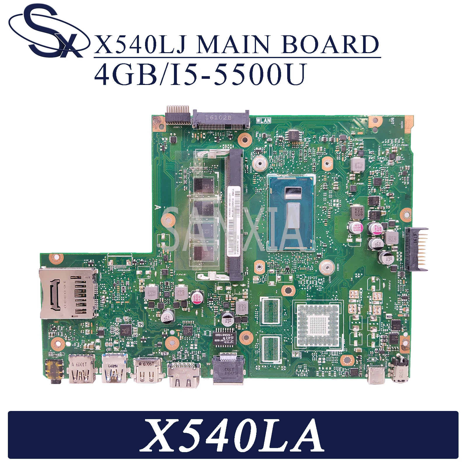 KEFU X540LJ Laptop motherboard for ASUS VivoBook X540LA F540L A540L original mainboard 4GB-RAM I5-5200U
KEFU X540LJ Laptop motherboard for ASUS VivoBook X540LA F540L A540L original mainboard 4GB-RAM I5-5200U