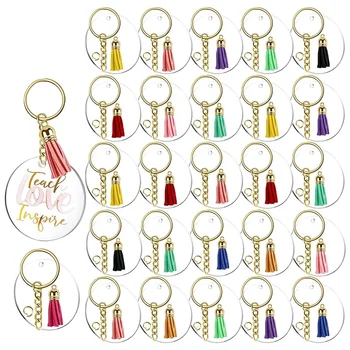 120Pcs Acrylic Keychain Blanks Tassels Clear Circle Blanks with Hole Key Rings with Chain Jump Rings for DIY Keychains
120Pcs Acrylic Keychain Blanks Tassels Clear Circle Blanks with Hole Key Rings with Chain Jump Rings for DIY Keychains