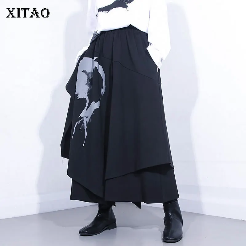 XITAO Print Pattern Irregular Skirt Fashion New Women 2020 Spring Elegant Elastic Waist Elastic Waist Black Loose Skirt DMY2717
XITAO Print Pattern Irregular Skirt Fashion New Women 2020 Spring Elegant Elastic Waist Elastic Waist Black Loose Skirt DMY2717