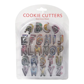 26pcs/set Gift Baking Stainless Steel Party Alphabet Cookie Cutter Decorating Tool Rustproof Christmas DIY Biscuit Mold Letters
26pcs/set Gift Baking Stainless Steel Party Alphabet Cookie Cutter Decorating Tool Rustproof Christmas DIY Biscuit Mold Letters