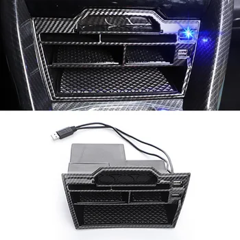 ABS Carbon Fiber Car Interior Console Storage Box Interior Tidying Case With USB Atmosphere Lamp For Honda Civic 10th 2016-2020
ABS Carbon Fiber Car Interior Console Storage Box Interior Tidying Case With USB Atmosphere Lamp For Honda Civic 10th 2016-2020