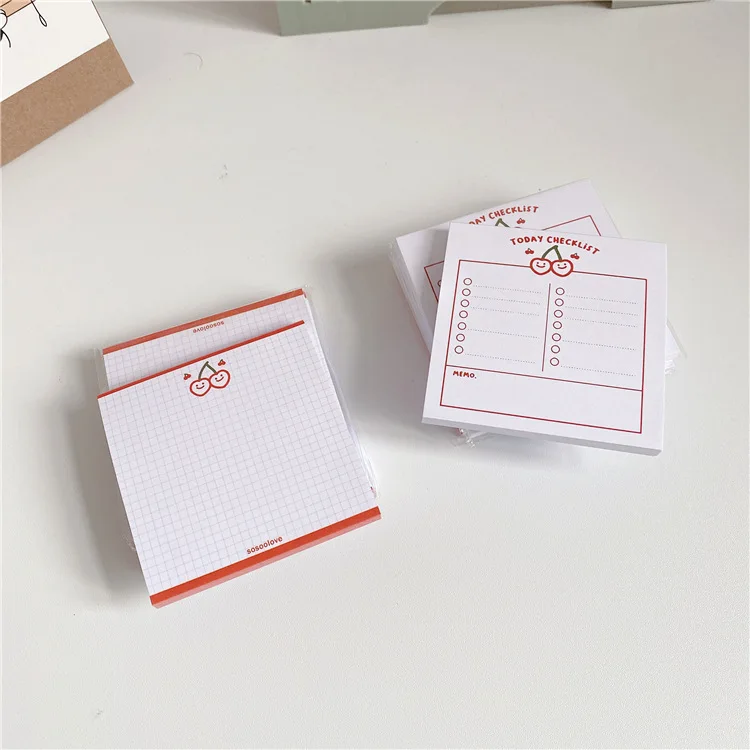 50 Sheets Red Cherry Memo Pad Kawaii Simple Note Paper Planner Stickers Student To Do List Creative School Supplies Stationery
50 Sheets Red Cherry Memo Pad Kawaii Simple Note Paper Planner Stickers Student To Do List Creative School Supplies Stationery