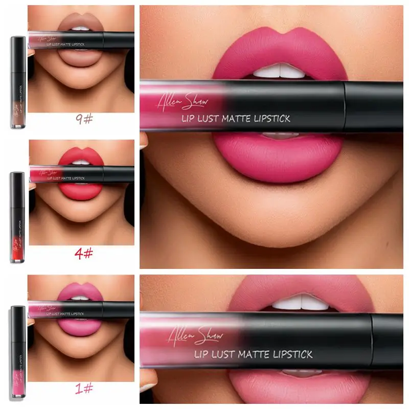 New Matte Lip Gloss Waterproof Liquid Lipstick Long Lasting Velvet Liptint Lip Stick Tint Korea Style Cosmetic Lips Makeup
New Matte Lip Gloss Waterproof Liquid Lipstick Long Lasting Velvet Liptint Lip Stick Tint Korea Style Cosmetic Lips Makeup