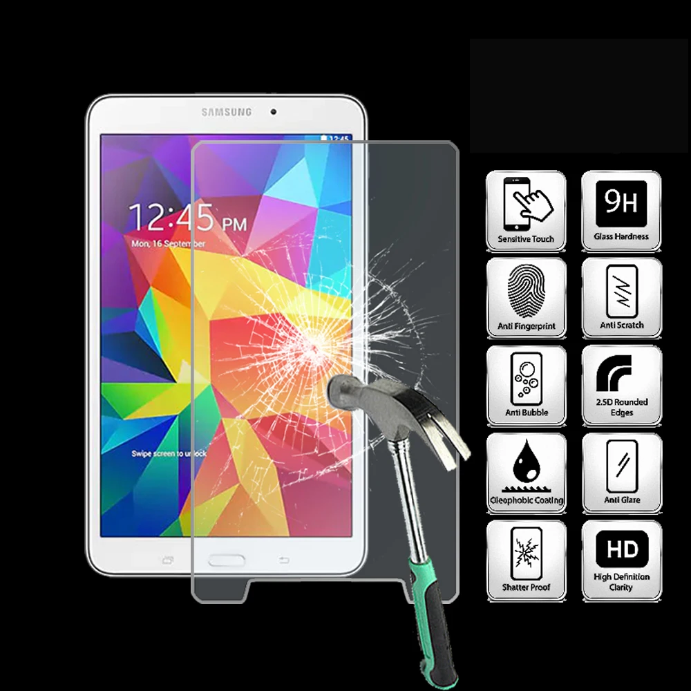 For Samsung Galaxy tab 4 8.0 T330 T335 Tablet Ultra Clear Tempered Glass Screen Protector Anti Fingerprint Proective Film
For Samsung Galaxy tab 4 8.0 T330 T335 Tablet Ultra Clear Tempered Glass Screen Protector Anti Fingerprint Proective Film