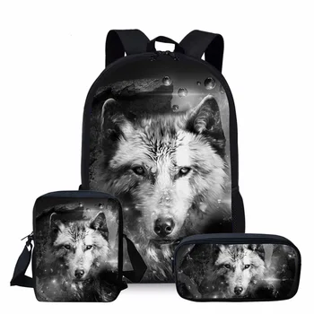 Cool Animal Wolf 3D Print School Bag Set for Primary Boys Girls High Student Backpack Kids Schoolbag Children Mochila Escolar
Cool Animal Wolf 3D Print School Bag Set for Primary Boys Girls High Student Backpack Kids Schoolbag Children Mochila Escolar