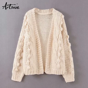 Artsnie autumn 2019 casual cardigans sweater women open stitch lantern sleeve jumper winter knitted oversized sweaters mujer
Artsnie autumn 2019 casual cardigans sweater women open stitch lantern sleeve jumper winter knitted oversized sweaters mujer