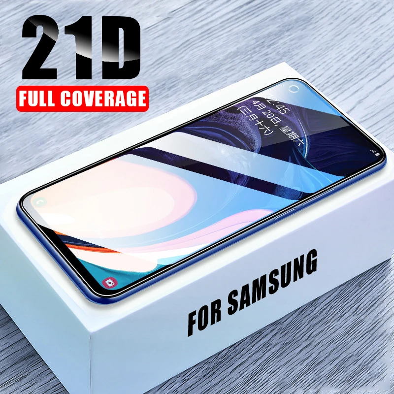 Закаленное стекло 21D для Samsung Galaxy A50 A10 A70 A20 A20E A30 A40 A60 A80 A90 Защита экрана M10 M20