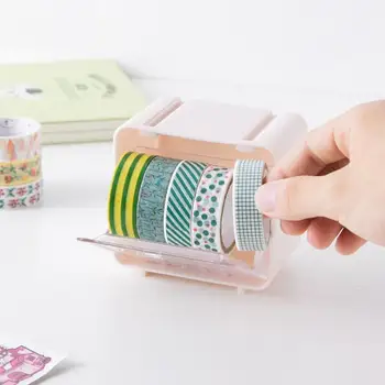 Mini Plastic Japanese Washi Tape Storage Box Roll Msking Tape Table Holder Organizer Office Desktop Dispenser Supplies
Mini Plastic Japanese Washi Tape Storage Box Roll Msking Tape Table Holder Organizer Office Desktop Dispenser Supplies