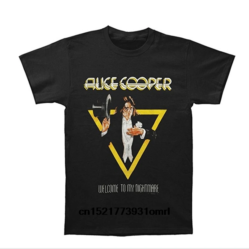 Мужская футболка Alice Cooper Добро пожаловать в мой кошмар летняя с короткими