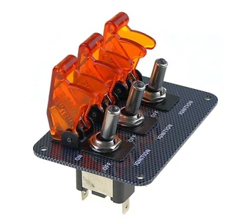High quality yellow DC12V-20A LED indicator switch combination switch Carbon Fiber Surface Pane
High quality yellow DC12V-20A LED indicator switch combination switch Carbon Fiber Surface Pane