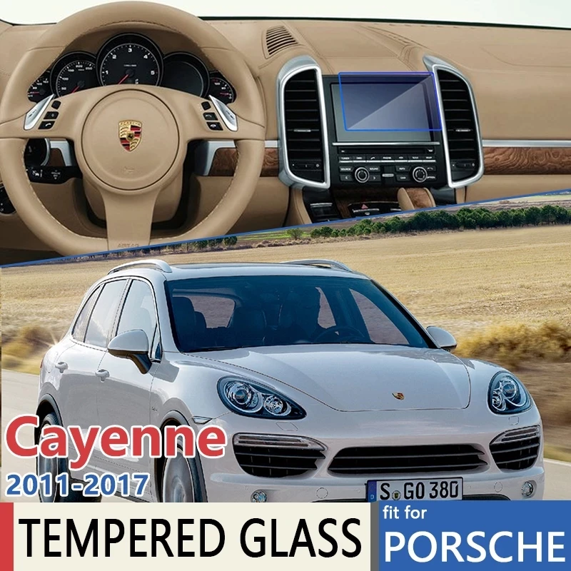 

For Porsche Cayenne 92A MK2 2011~2017 Car Navigation GPS Ultra-Thin Film Touch Full Screen Protector Tempered Glass Accessories