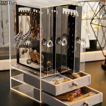 Rectangle Transparent Plastic Jewelry Storage Box Ring / Earring / Necklace Storage Box Dust-proof Jewelry Display Storage Box
Rectangle Transparent Plastic Jewelry Storage Box Ring / Earring / Necklace Storage Box Dust-proof Jewelry Display Storage Box