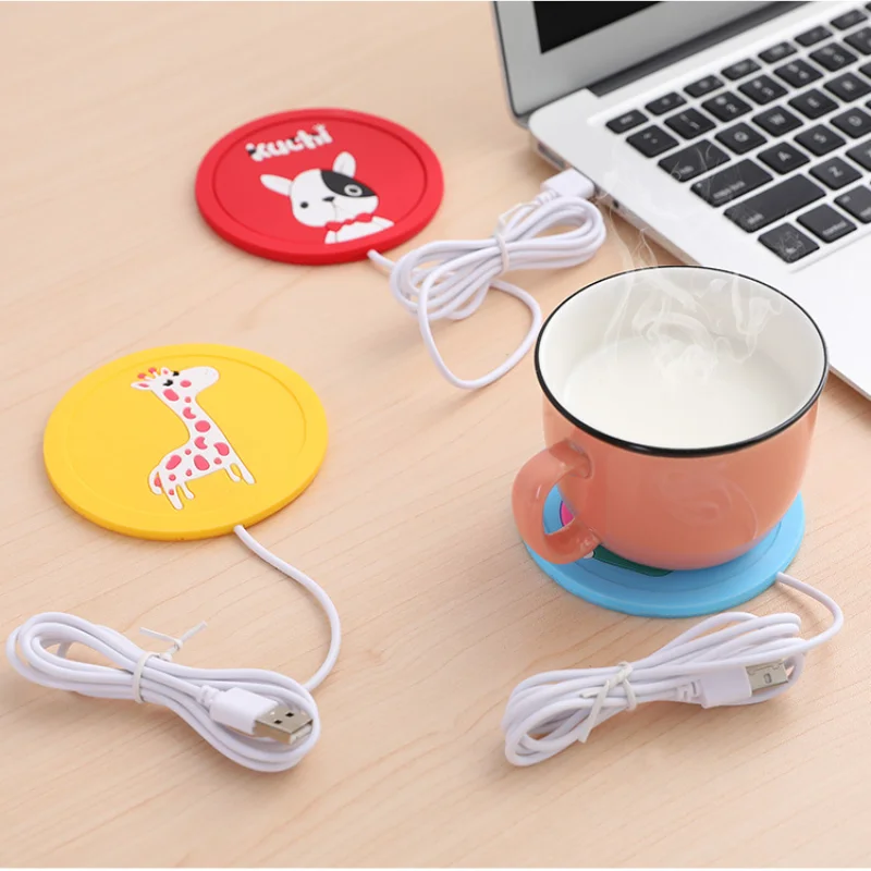 Cartoon Silicone USB Heating Coaster Office Coffee Cup Holder Portable Milk and Warming Tray for Tea Kitchen Accessories Tools
Cartoon Silicone USB Heating Coaster Office Coffee Cup Holder Portable Milk and Warming Tray for Tea Kitchen Accessories Tools