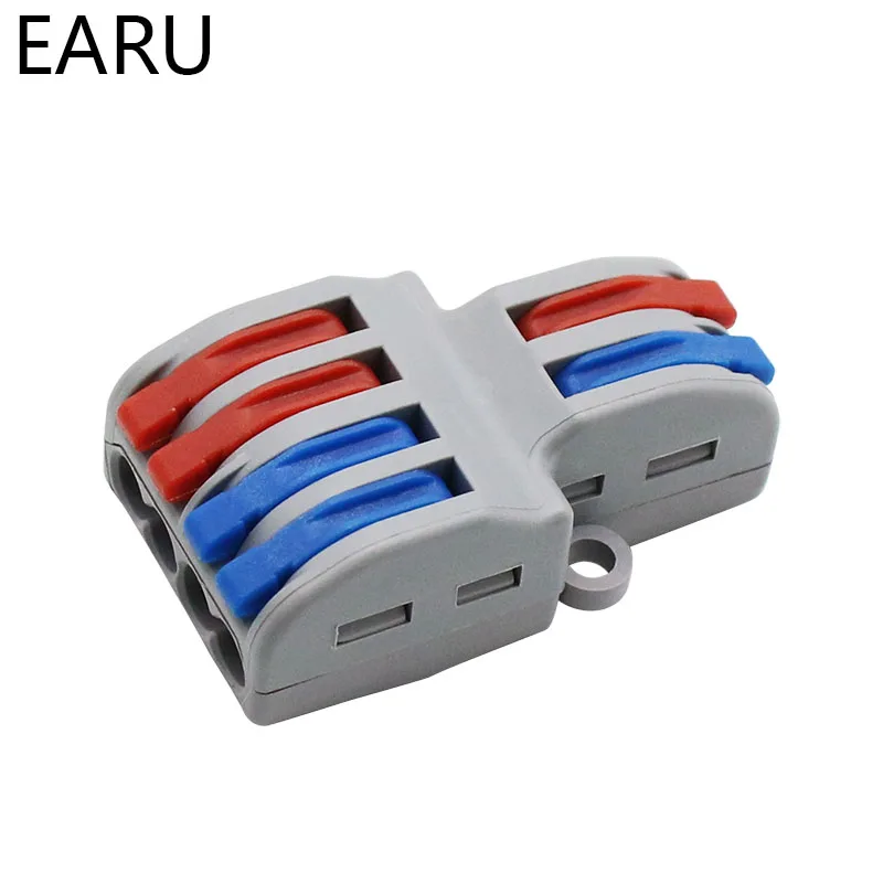 10pc SPL-42 2 In 4 Out Mini Quick Fast Wire Connector Universal Wiring Cable Connector Push-in Conductor Terminal Block LED Lamp
10pc SPL-42 2 In 4 Out Mini Quick Fast Wire Connector Universal Wiring Cable Connector Push-in Conductor Terminal Block LED Lamp