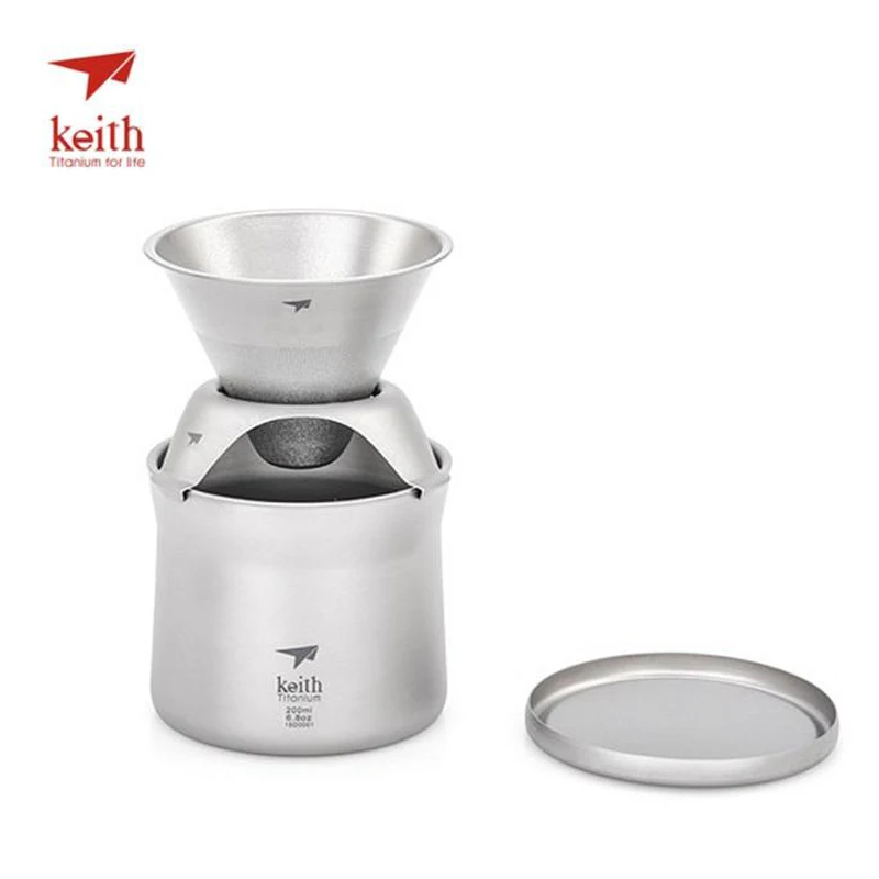 Keith titanium 220 мл кофейная чашка, портативное ситечко для чая, Сверхлегкий фильтр для кофе, воронка, только 108 г, Ti3911
Keith titanium 220 мл кофейная чашка, портативное ситечко для чая, Сверхлегкий фильтр для кофе, воронка, только 108 г, Ti3911