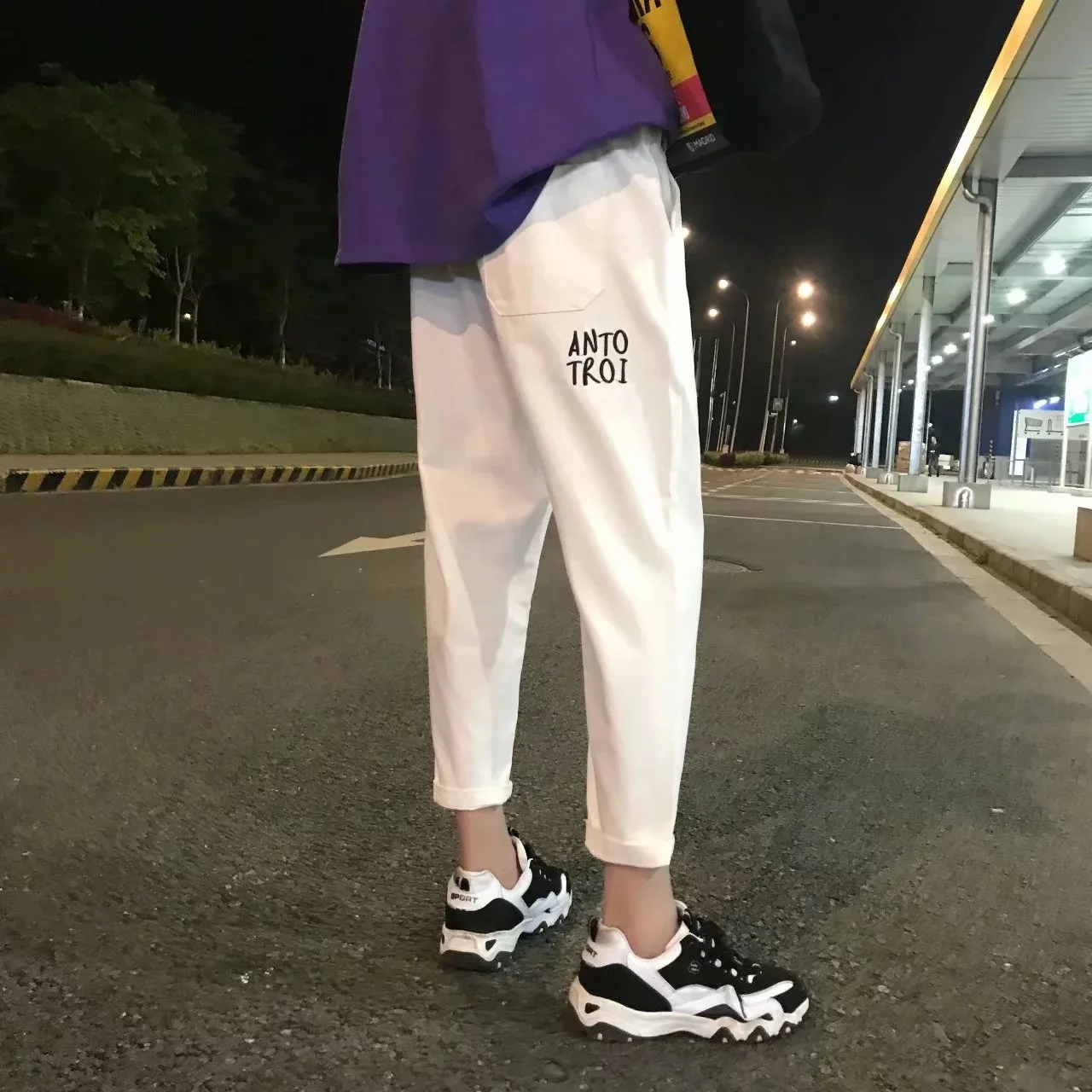 Spring And Autumn MEN'S Trousers Korean-style Loose-Fit Versatile Capri Pants Fashion South Korea BF Harajuku-Style Students Cas
Spring And Autumn MEN'S Trousers Korean-style Loose-Fit Versatile Capri Pants Fashion South Korea BF Harajuku-Style Students Cas