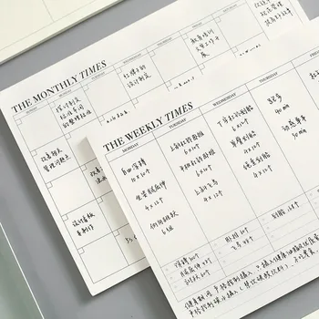 Simple weekday planning notes tearable schedule notepad portable pad memo pad stationery
Simple weekday planning notes tearable schedule notepad portable pad memo pad stationery