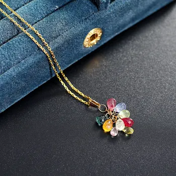 DMCBS006 14k Note Gold Colored Gem Pendant Natural Genuine Clavicle Chain Necklace for Girlfriend
DMCBS006 14k Note Gold Colored Gem Pendant Natural Genuine Clavicle Chain Necklace for Girlfriend