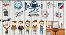 3d wall murals wallpaper for walls in rolls Trendy man barbershop icon room photo wallpaper home decor 3d panels on the wall
3d wall murals wallpaper for walls in rolls Trendy man barbershop icon room photo wallpaper home decor 3d panels on the wall