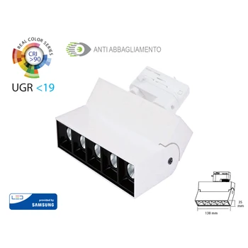 V-TAC CB20004C spotlight lamp Led linear rail three phase adjustable 12W white 2700K casing UGR<19 CRI>90 Chip Sam
V-TAC CB20004C spotlight lamp Led linear rail three phase adjustable 12W white 2700K casing UGR<19 CRI>90 Chip Sam