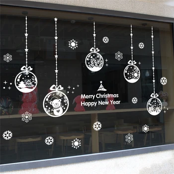 Christmas pendant window electrostatic stickers glass stickers no traces shop white snow ball snowflake decorative stickers
Christmas pendant window electrostatic stickers glass stickers no traces shop white snow ball snowflake decorative stickers