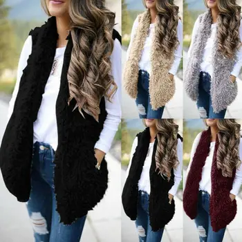Fashion Women Faux Fur Waistcoat Gilet Vest Sleeveless Jacket Coat Ladies Warmer Outwear
Fashion Women Faux Fur Waistcoat Gilet Vest Sleeveless Jacket Coat Ladies Warmer Outwear