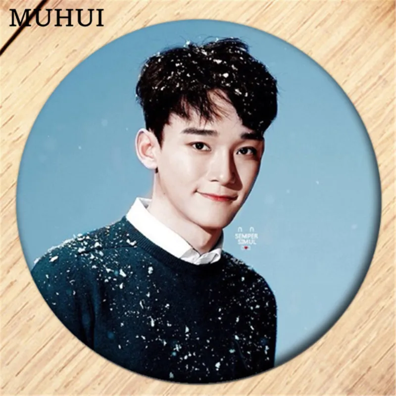 Free Shipping Kpop EXO CHEN Brooch Pin Badges For Clothes Backpack Decoration Girls Jewelry Gift B166 | Украшения и аксессуары
