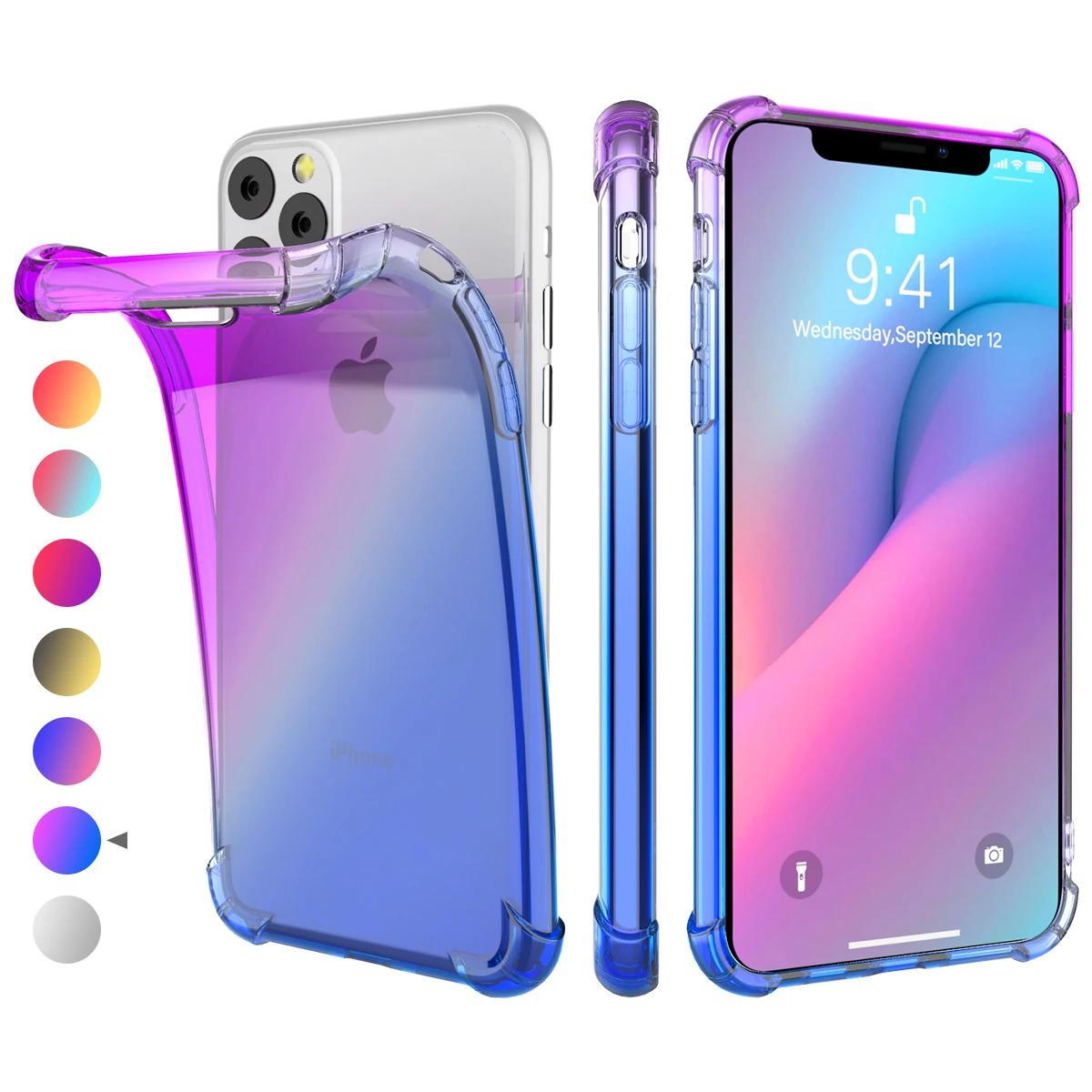For iPhone 11 11 Pro 11 Pro Max Case Silicone Anti-Scratch Gradient Color Shockproof Soft TPU Case for iPhone 11 2019 Case Clear
For iPhone 11 11 Pro 11 Pro Max Case Silicone Anti-Scratch Gradient Color Shockproof Soft TPU Case for iPhone 11 2019 Case Clear