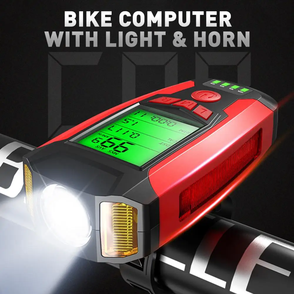 Multi-Purpose Bike Computer Bicycle Headlight and 130dB Horn LCD Display Speedometer Rechargeable Front Light for MTB Road Bike
Multi-Purpose Bike Computer Bicycle Headlight and 130dB Horn LCD Display Speedometer Rechargeable Front Light for MTB Road Bike