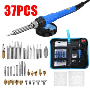 37Pcs/Set Wood Burning Kit Electric Soldering Irons Pen Carved Pyrography Craft Tool Tip UK Plug 220V Engraving Wood Tool
37Pcs/Set Wood Burning Kit Electric Soldering Irons Pen Carved Pyrography Craft Tool Tip UK Plug 220V Engraving Wood Tool