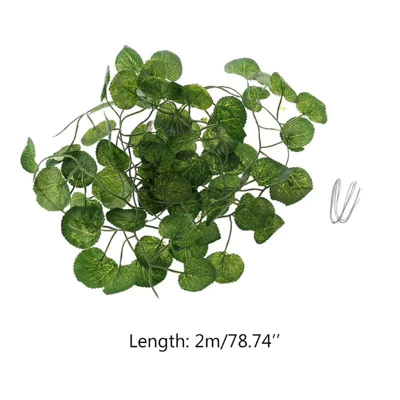 Artificial Vine Reptile Terrarium Box Habitat Decoration Lizard Green Fake Plants Leaves
Artificial Vine Reptile Terrarium Box Habitat Decoration Lizard Green Fake Plants Leaves