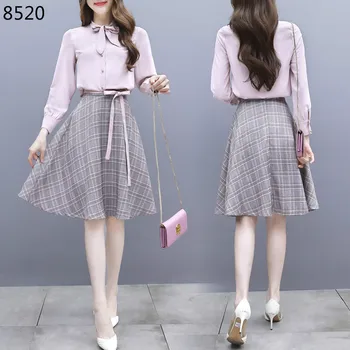 Spring Summer Women New Two-piece Set Korean Style Elegant Single Row Buttons Solid Skirt Fashion Plaid with Belt Ruffle Skirt
Spring Summer Women New Two-piece Set Korean Style Elegant Single Row Buttons Solid Skirt Fashion Plaid with Belt Ruffle Skirt