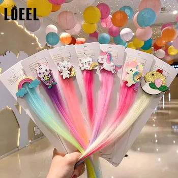 New Children Cartoon Rainbow Wig Hairpins Unicorn Hair Clips Girls Cute Rabbit Cat Animals Headbands For Kids Hair Accessories
New Children Cartoon Rainbow Wig Hairpins Unicorn Hair Clips Girls Cute Rabbit Cat Animals Headbands For Kids Hair Accessories