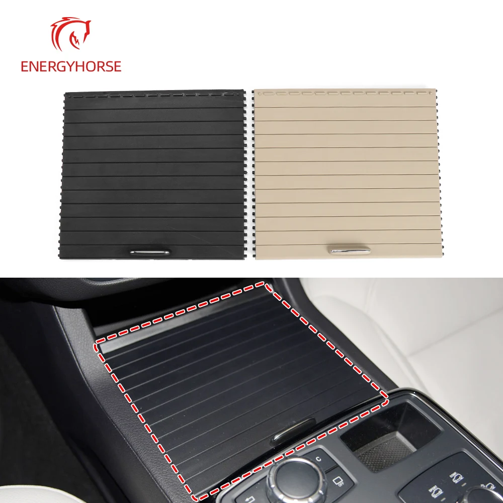 

New Car Center Console Shutters Cup Holder Slide Roller Blind Cover For Mercedes Benz Ml/Gl/Gle/Gls Class W166 W292 2012-2018
