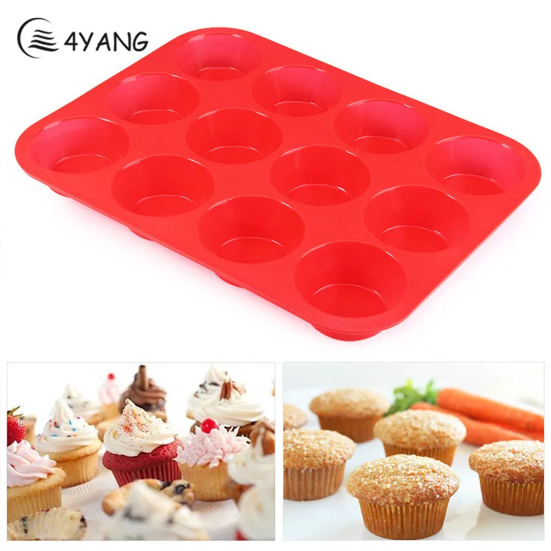 12 Cavity Silicone Cake Baking Mold for Muffin Chocolate 3d Soap Form Mold Fondant Cookies Cupcake Pan Tray Cake Decorating Tool 
12 Cavity Silicone Cake Baking Mold for Muffin Chocolate 3d Soap Form Mold Fondant Cookies Cupcake Pan Tray Cake Decorating Tool
