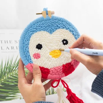 Handmade Sewing Craft Gift DIY Kniting Easy Punch Needle Embroidery Kits with Hoop for Beginner Embroidery Needlework Wool Work
Handmade Sewing Craft Gift DIY Kniting Easy Punch Needle Embroidery Kits with Hoop for Beginner Embroidery Needlework Wool Work