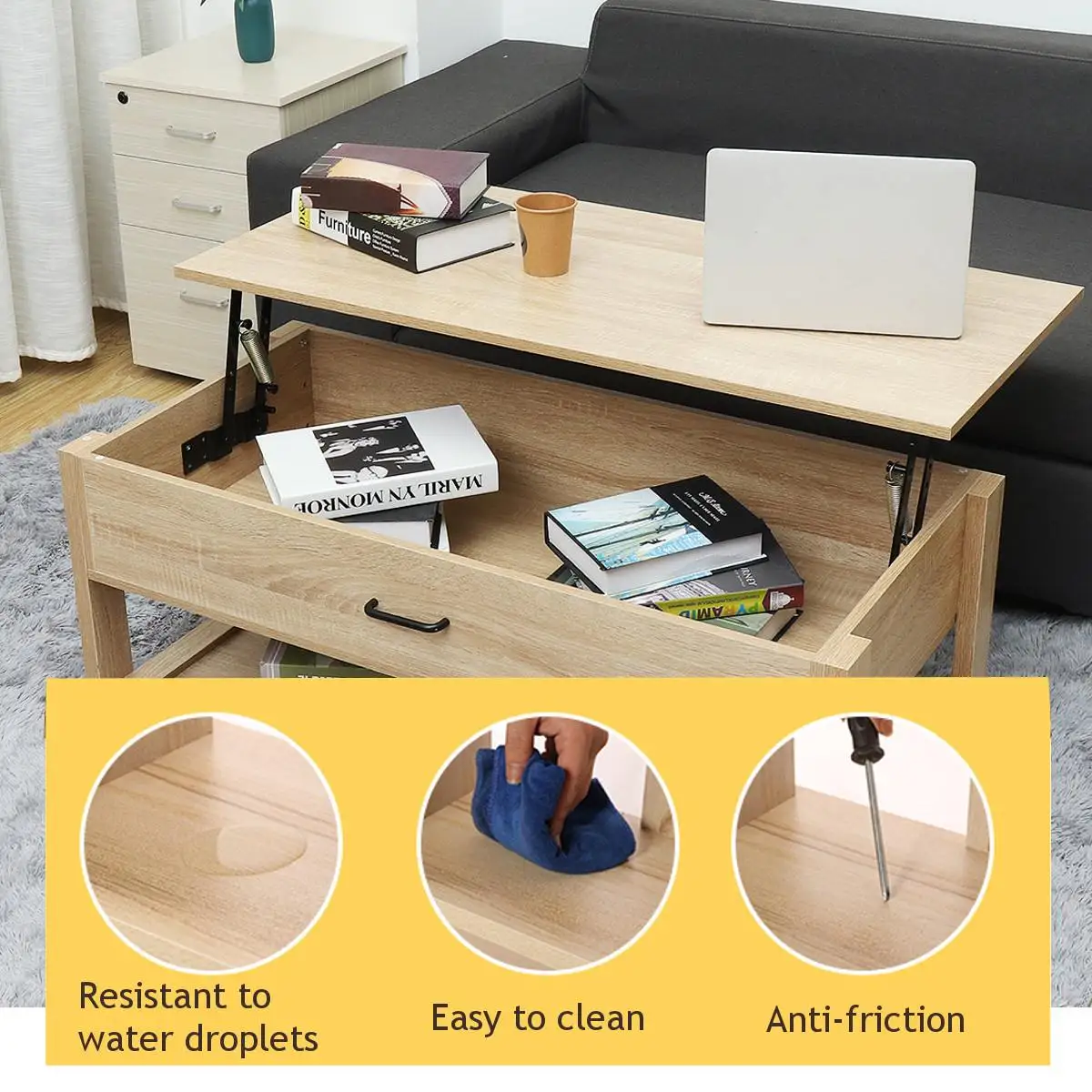 New Modern Multifunctional Adjustable Lift Top Coffee Table Sofa Side Table Living Room Home Wooden Compartment Storage Furnitur
New Modern Multifunctional Adjustable Lift Top Coffee Table Sofa Side Table Living Room Home Wooden Compartment Storage Furnitur