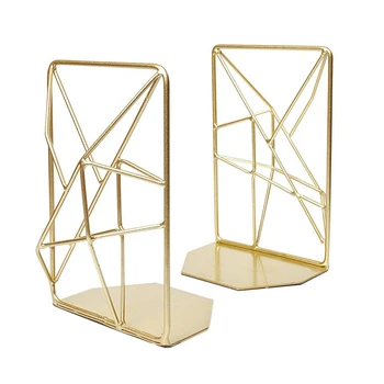 2Pcs Geometric Bookends with Matte Finish Decorative Iron Book Stoppers Industrial/Home/Office Creative Shelf Decor Rustic Decor
2Pcs Geometric Bookends with Matte Finish Decorative Iron Book Stoppers Industrial/Home/Office Creative Shelf Decor Rustic Decor